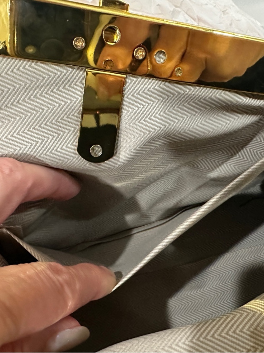 Fendi First small Nappa leather clutch - Picture 4 of 8